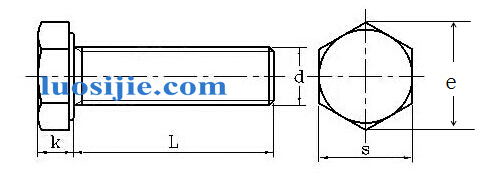 gb5783六角全牙螺栓图纸