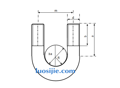 U形螺栓图纸
